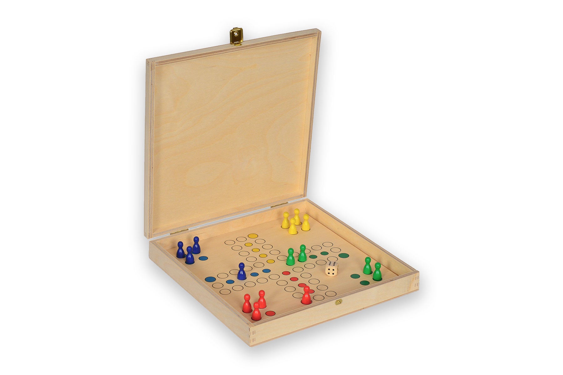 Kassette mit Brettspiel " Waidler wandere weiter " - 255 x 30 x 255 mm